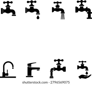 Classic vector logo featuring a closed utility spigot with cross handle, representing water shutoff, plumbing control, utilities, 
