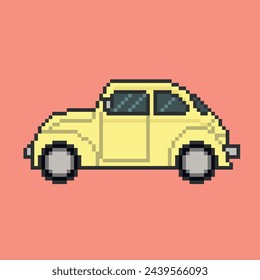 classic vehicle car pixel art