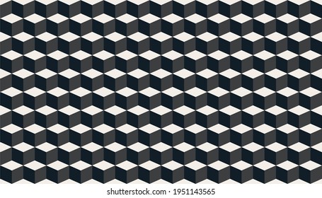 Patrón geométrico veneciano clásico. Fondo geométrico de mosaico clásico. Geométrico cúbico. Plantilla para el diseño de baldosas, tapices, vidrieras, tela, textil. Ilustración del vector