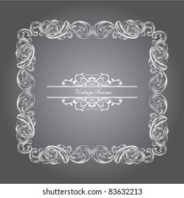 classic victorian frame card