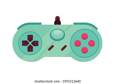 icono aislado de control de videojuegos clásico