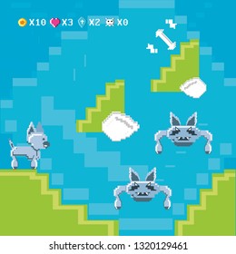 classic video game scene