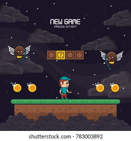 Classic videogame scenery