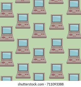 Classic videogames and console background