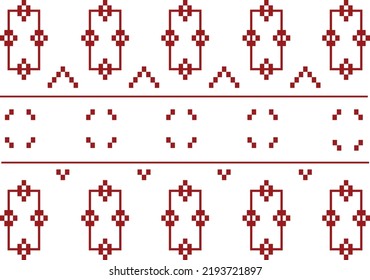 The classic vintage background fabric pattern is red, similar to the vintage fabric flower pattern.