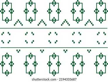 The classic vintage background fabric pattern is green, similar to the vintage fabric flower pattern.
