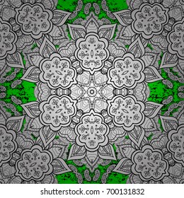 Classic vintage background. Classic vector white and white pattern. Traditional orient ornament.