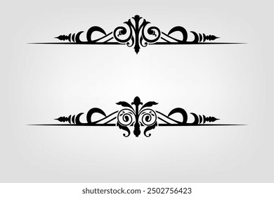 Klassische Vintage Barock viktorianischen Rahmen Trennelemente Klassische Hochzeit Einladung