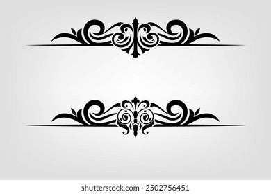 Klassische Vintage Barock viktorianischen Rahmen Trennelemente Klassische Hochzeit Einladung