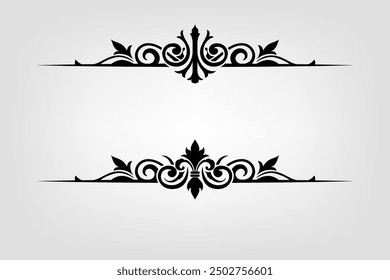 Classic Vintage Baroque Victorian Frames Separator Elements Classic Wedding Invitation