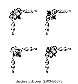 Klassische Vintage Barock viktorianischen Rahmen Trennelemente Klassische Hochzeit Einladung
