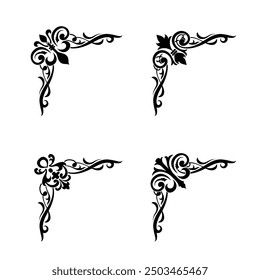Klassische Vintage Barock viktorianischen Rahmen Trennelemente Klassische Hochzeit Einladung