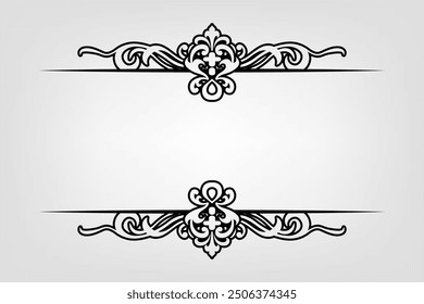 Klassische Vintage Barock viktorianischen Rahmen Trennelemente Klassische Hochzeit Einladung
