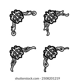 Classic Vintage Baroque Victorian Frames Separator Elements Classic Wedding Invitation