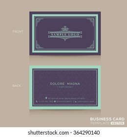 Classic Vintage Business Card Namecard Design Template