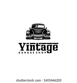 Classic Vintage Car American Automobile Collection Car Club Design Vector Inspiration