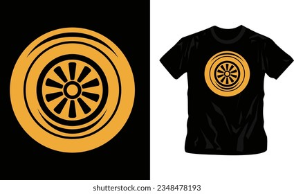 Classic vintage car design label vector t-shirt design editable template