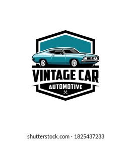 classic vintage car logo design
