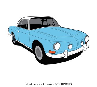 Classic and vintage car vector 