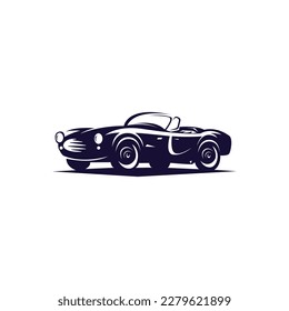 Classic vintage car vector design inspiration. Auto car logo design template