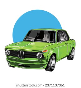 Classic vintage car vector design inspiration. Auto car logo design template. Classic vehicle symbol logotype. A classic car symbol silhouette