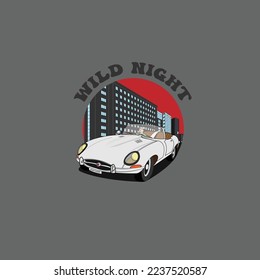 Classic Vintage Car Vector Illustration
