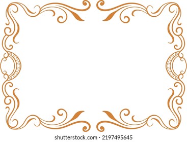 classic vintage carved ornament element design 