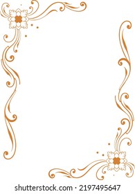 classic vintage carved ornament element design 