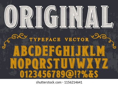 Classic Vintage Decorative Font Label Design Stock Vector (Royalty Free ...