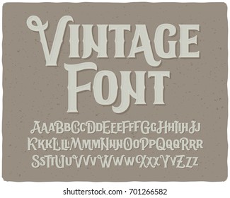 Classic vintage decorative font set