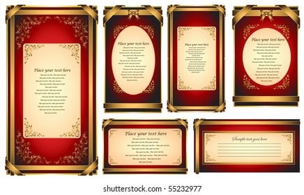 Classic and Vintage Design Background. Vector Invitation Card or Greeting Card.