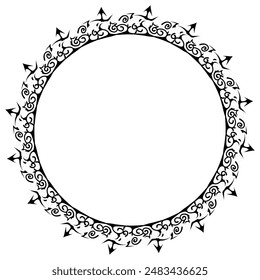 Classic vintage design with black circle frame. Perfect for photos, icons, logos, banners, greeting cards, websites, advertisements