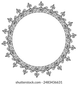 Classic vintage design with black circle frame. Perfect for photos, icons, logos, banners, greeting cards, websites, advertisements