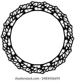 Classic vintage design with black circle frame. Perfect for photos, icons, logos, banners, greeting cards, websites, advertisements