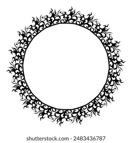 Classic vintage design with black circle frame. Perfect for photos, icons, logos, banners, greeting cards, websites, advertisements