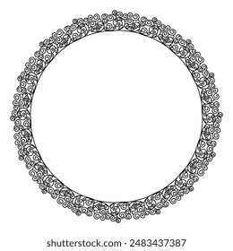 Classic vintage design with black circle frame. Perfect for photos, icons, logos, banners, greeting cards, websites, advertisements