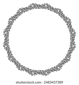 Classic vintage design with black circle frame. Perfect for photos, icons, logos, banners, greeting cards, websites, advertisements