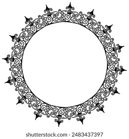 Classic vintage design with black circle frame. Perfect for photos, icons, logos, banners, greeting cards, websites, advertisements