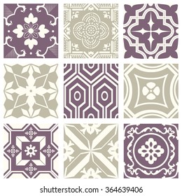 Classic vintage elegant pastel violet seamless abstract pattern 33
Antique retro abstract pattern set collection can be used for wallpaper, web page background, surface textures.

