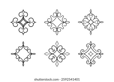 Classic Vintage Monogram vector art.