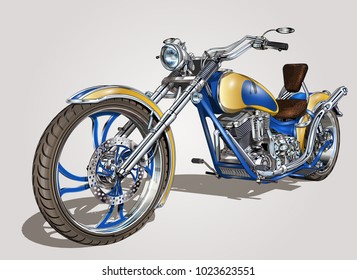 Classic vintage motorcycle.