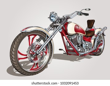 Classic vintage motorcycle.