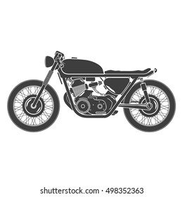 classic vintage motorcycle, cafe racer theme