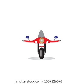 Classic vintage motorcycle vector illustration