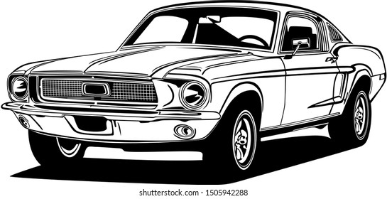 classic vintage retro car design