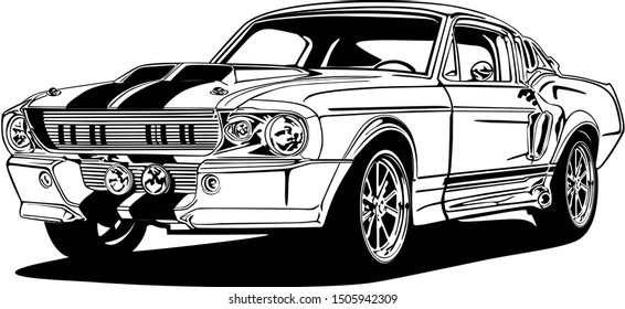 classic vintage retro car design