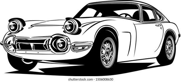 classic vintage retro car design