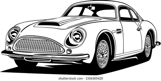 classic vintage retro car design