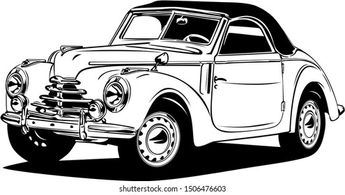 classic vintage retro car design