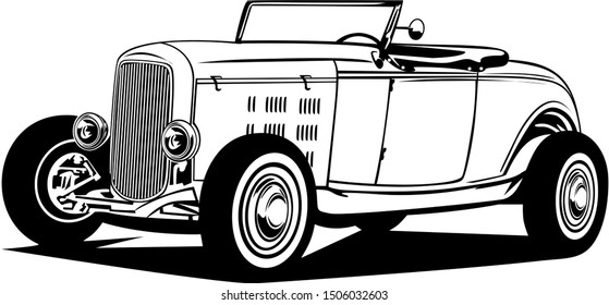 classic vintage retro car designn